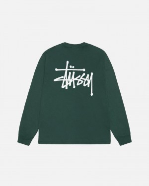 Stussy Basic Pigment Dyed T Paidat Vihreä | 95834-PMRQ