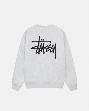 Stussy Basic Stüssy Crew Puserot Harmaat | 30859-QYHA