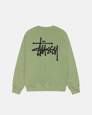 Stussy Basic Stüssy Crew Puserot Vihreä | 86912-IKJV