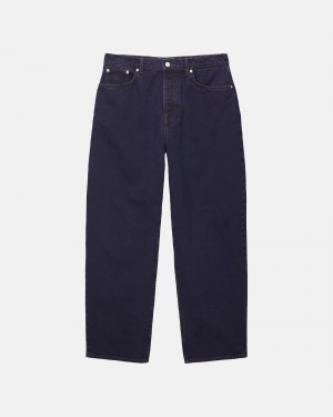 Stussy Big Ol' Denim Farkut Laivastonsininen | 48752-ICNQ