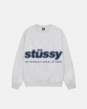 Stussy Blur Crew Puserot Harmaat | 50132-TXNC