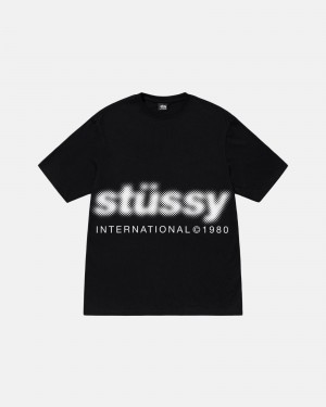 Stussy Blur T Paidat Mustat | 80136-YWCQ