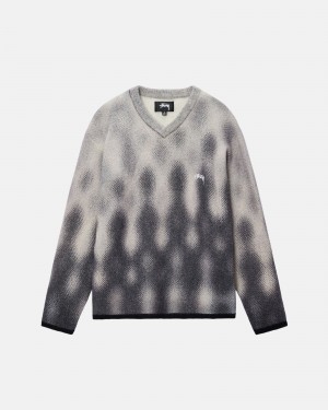 Stussy Gradient Dot Brushed Neulepuserot Harmaat | 42308-SEFB