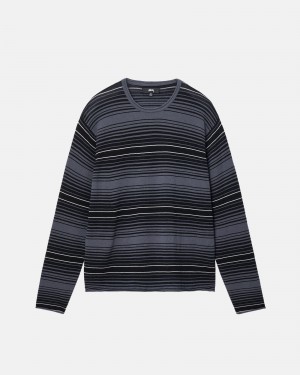 Stussy Horizontal Stripe Neulepuserot Harmaat | 17239-OPNL