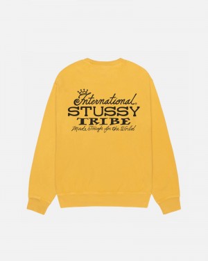 Stussy Ist Crew Pigment Dyed Puserot Oranssi | 71624-TUYO