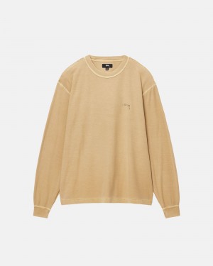 Stussy Lazy Ls T Paidat Kultaiset | 54673-HZNB