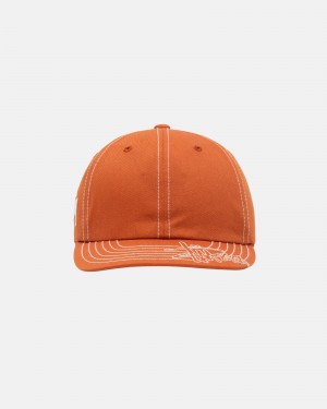 Stussy Low Pro Basic Stitch Strapback Hatut Oranssi | 29857-ZXTA