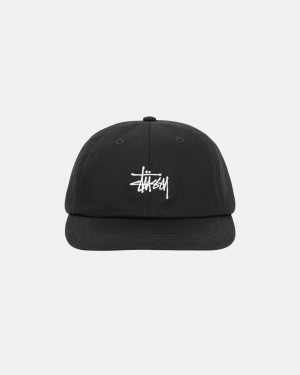 Stussy Low Pro Basic Stock Strapback Hatut Mustat | 35916-EKUR