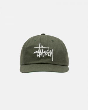 Stussy Mid-Depth Basic Strapback Hatut Oliivinvihreä | 29615-MRXN