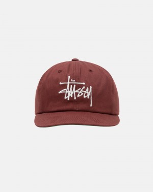 Stussy Mid-Depth Basic Strapback Hatut Punainen Ruskea | 05782-QRXV