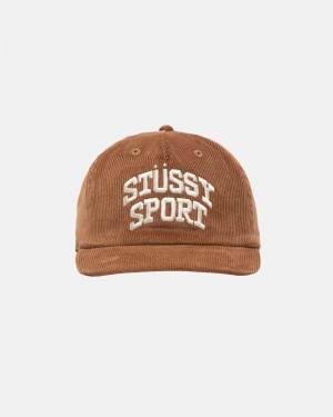 Stussy Mid-Depth Urheilu Arch Strapback Hatut Ruskea | 59281-DTQX