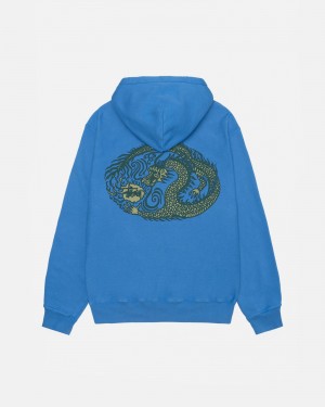 Stussy Mosaic Dragon Huppari Sininen | 69735-RSCZ