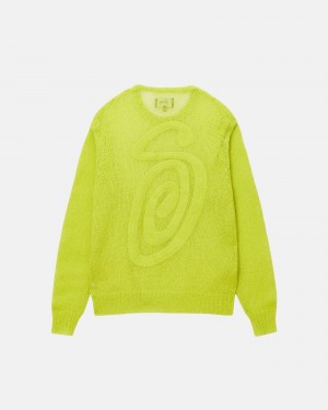 Stussy S Loose Knit Neulepuserot Vaaleanvihreä | 14076-UDJM