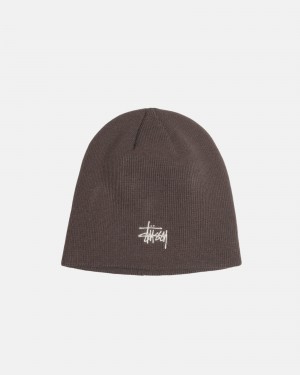 Stussy Skullcap Basic Hatut Tummanharmaat | 86179-UNAK