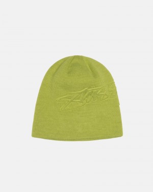 Stussy Skullcap Embossed Smooth Stock Hatut Vaaleanvihreä | 43601-IOHP