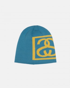 Stussy Skullcap Ss Link Hatut Vaaleanturkoosi | 78609-HTOM