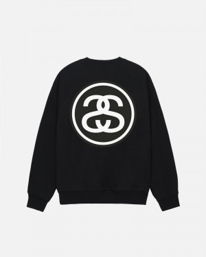 Stussy Ss-Link Crew Puserot Mustat | 07243-FGJK