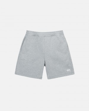 Stussy Stock Logo Shortsit Harmaat | 24635-DMAL