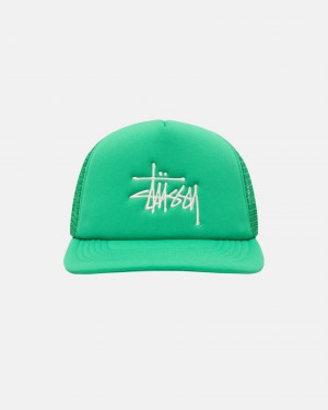 Stussy Trucker Big Basic Snapback Hatut Vihreä | 71560-JFTG