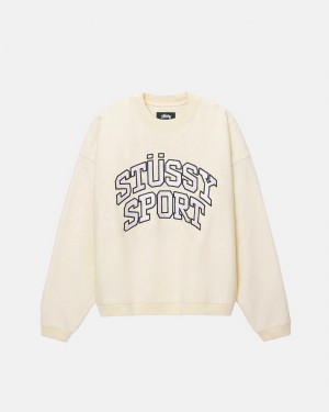 Stussy Urheilu Relaxed Oversized Crew Puserot Valkoinen | 81430-VECH