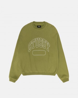 Stussy Varsity Oversized Crew Puserot Vihreä | 20419-EYQS