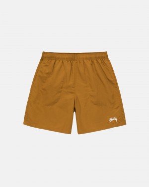 Stussy Vesi Stock Shortsit Tummankeltainen | 10597-EHKC