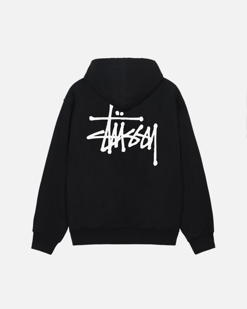 Stussy Basic Huppari Mustat | 37086-WRYZ