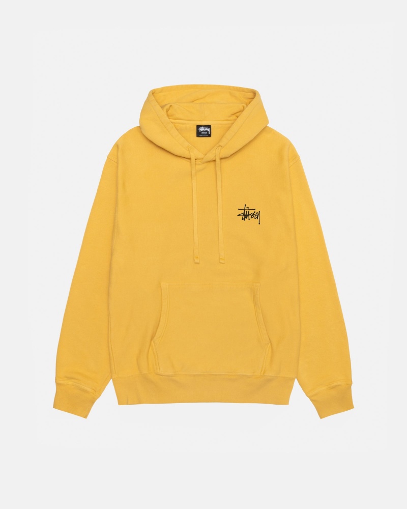 Stussy Basic Pigment Dyed Huppari Oranssi | 05976-ILAV