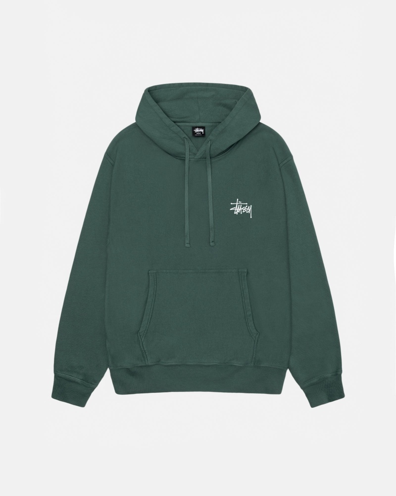 Stussy Basic Pigment Dyed Huppari Vihreä | 89521-KEYQ