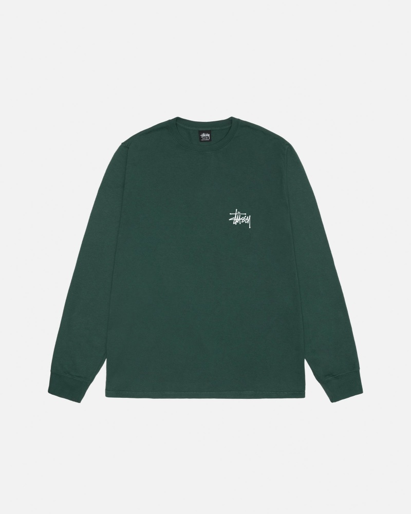 Stussy Basic Pigment Dyed T Paidat Vihreä | 95834-PMRQ