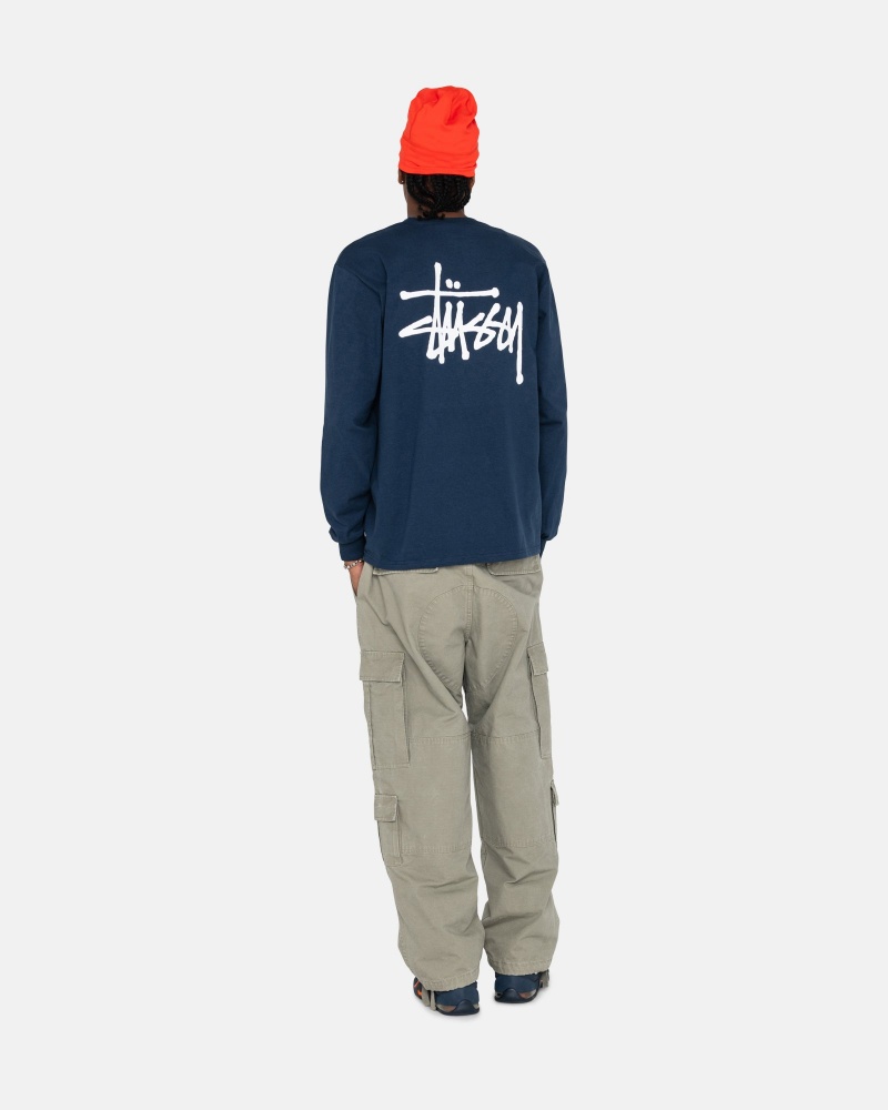 Stussy Basic T Paidat Laivastonsininen | 56128-INGE