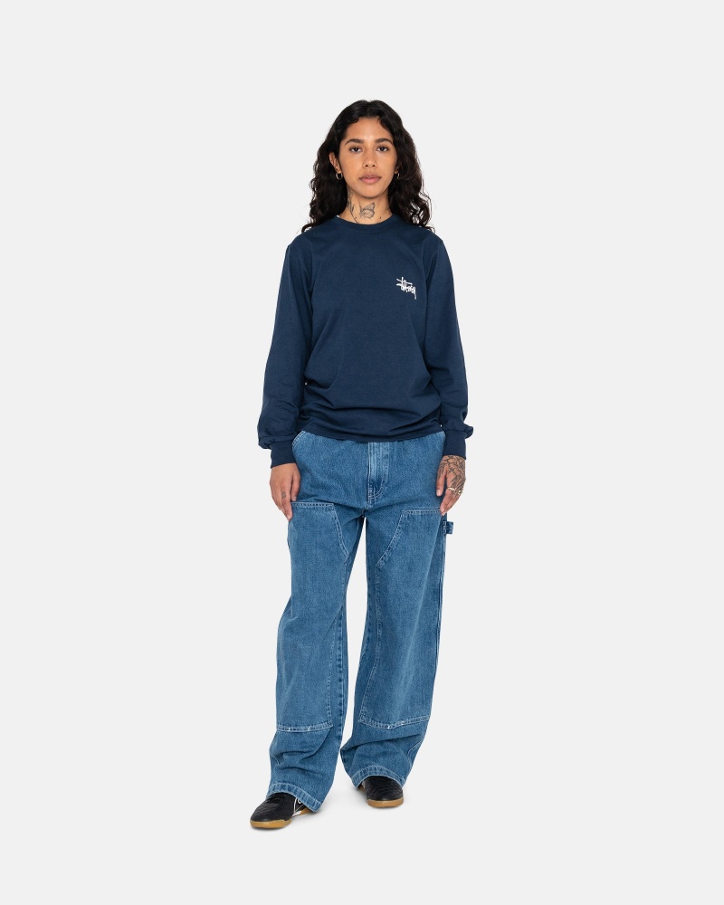 Stussy Basic T Paidat Laivastonsininen | 56128-INGE