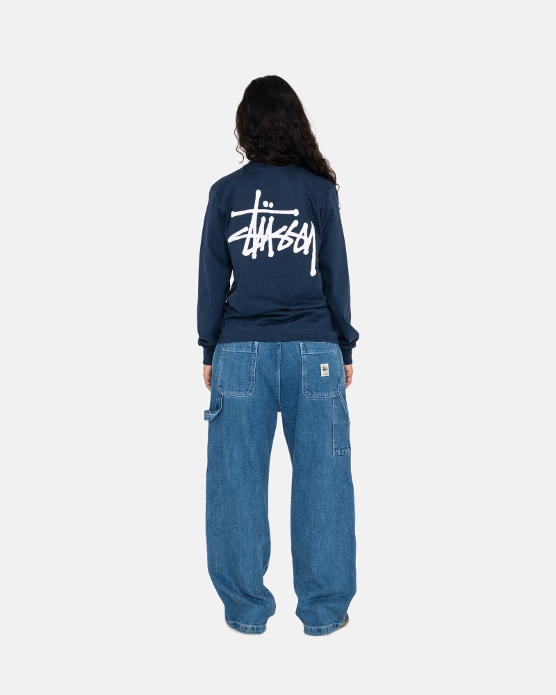 Stussy Basic T Paidat Laivastonsininen | 56128-INGE