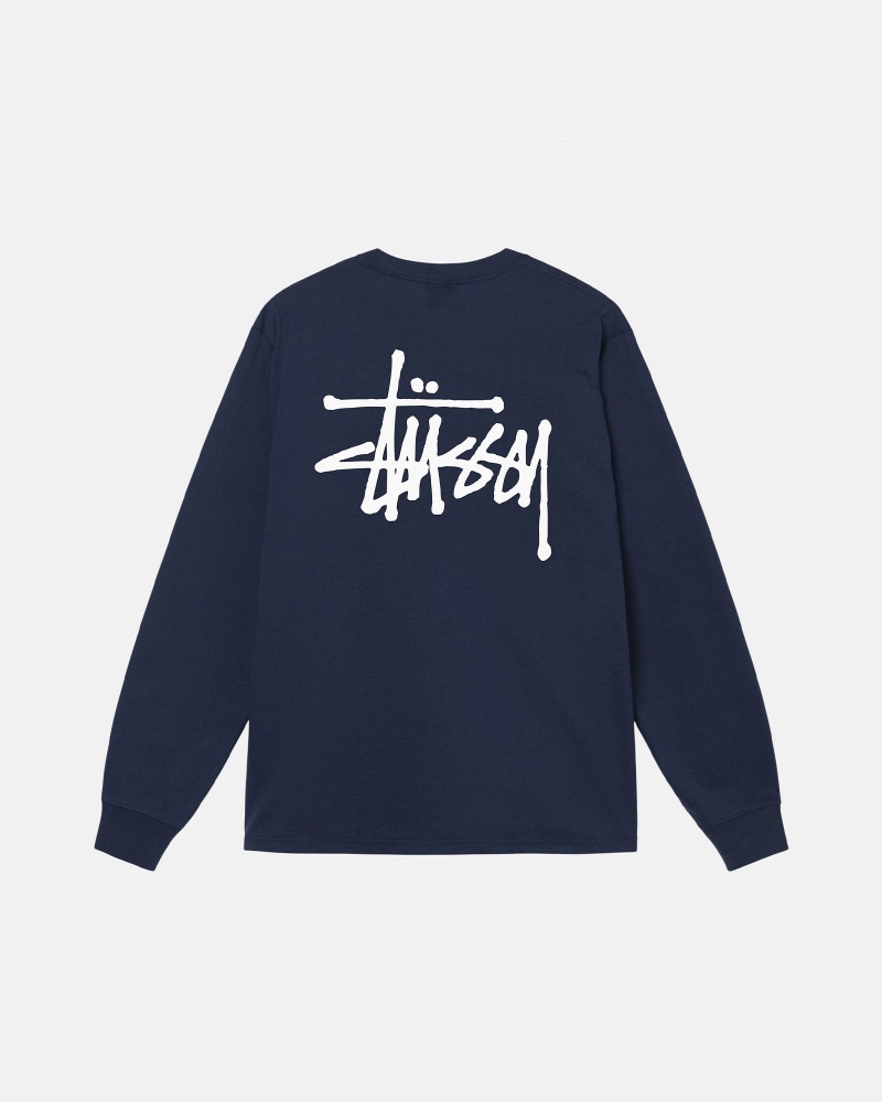 Stussy Basic T Paidat Laivastonsininen | 56128-INGE