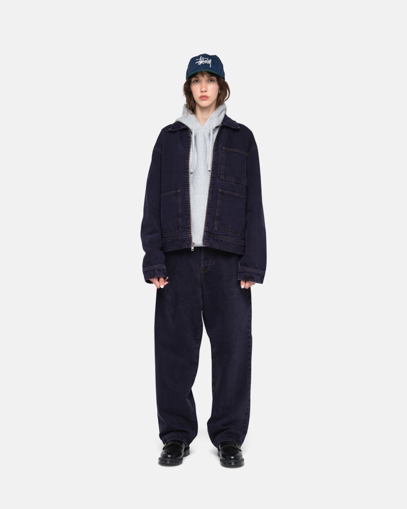 Stussy Big Ol' Denim Farkut Laivastonsininen | 48752-ICNQ