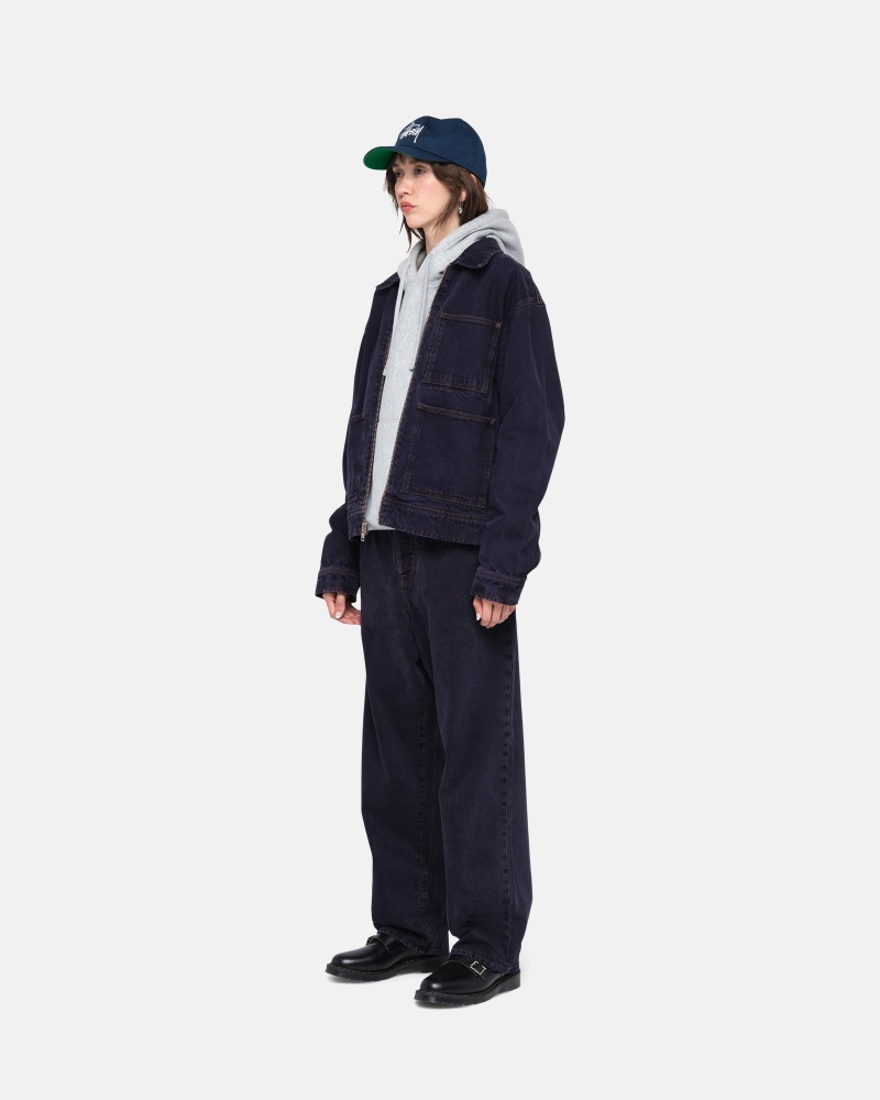 Stussy Big Ol' Denim Farkut Laivastonsininen | 48752-ICNQ