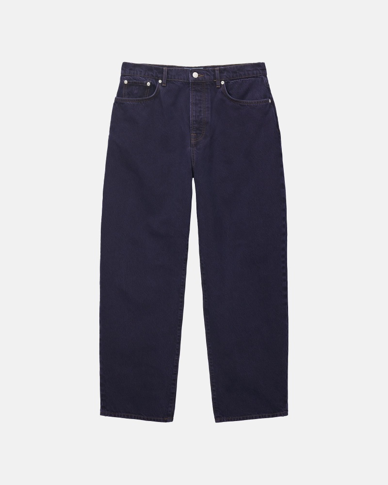 Stussy Big Ol\' Denim Farkut Laivastonsininen | 48752-ICNQ