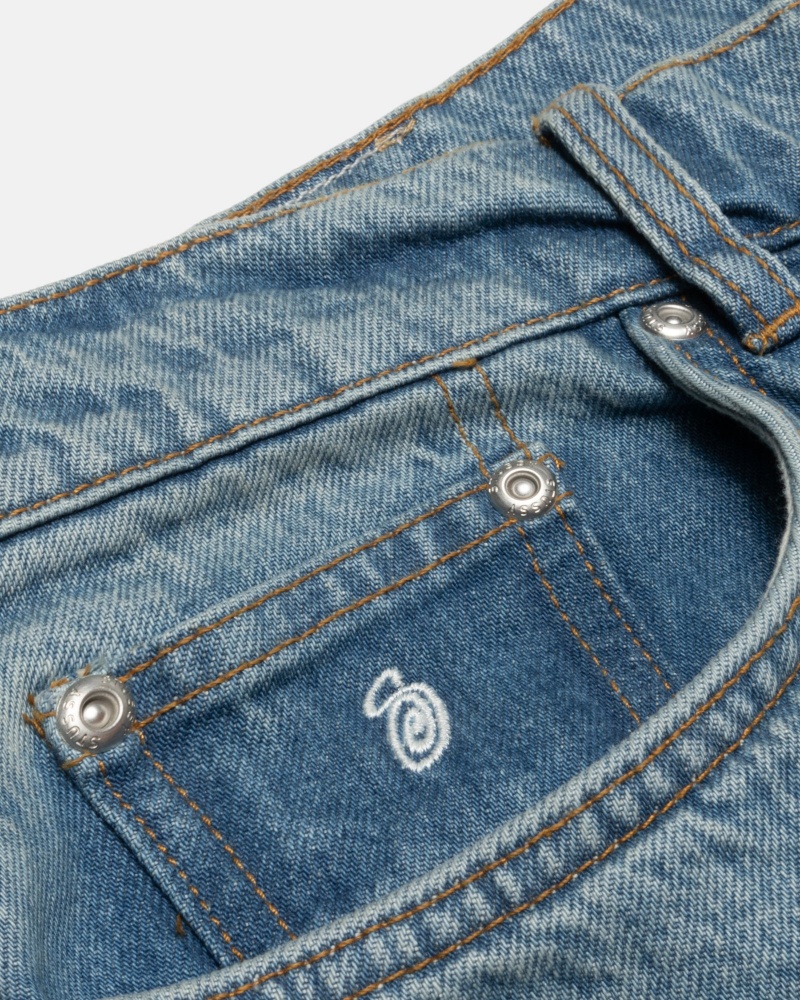 Stussy Big Ol' Denim Farkut Sininen | 64395-TGWP