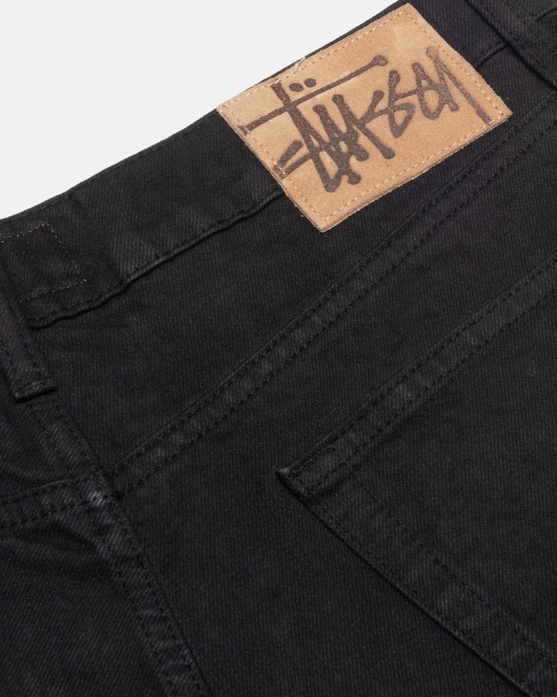 Stussy Big Ol' Overdyed Farkut Mustat | 53817-XAUZ