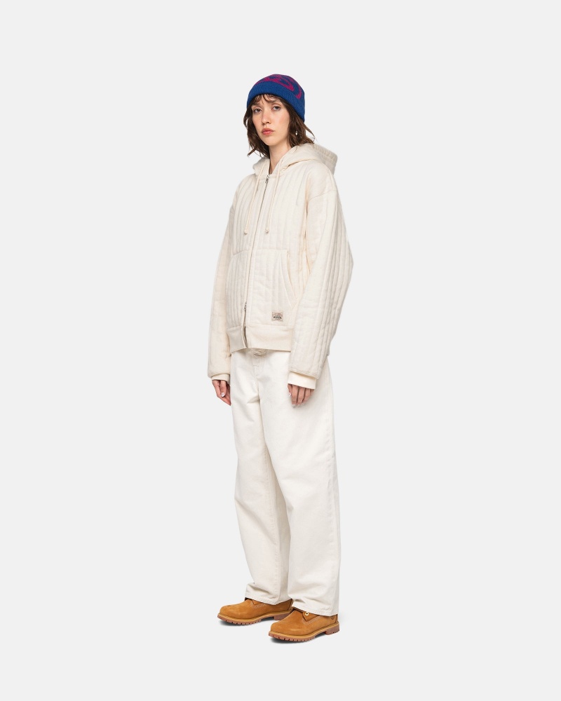 Stussy Big Ol' Washed Canvas Farkut Beige | 01748-JWED