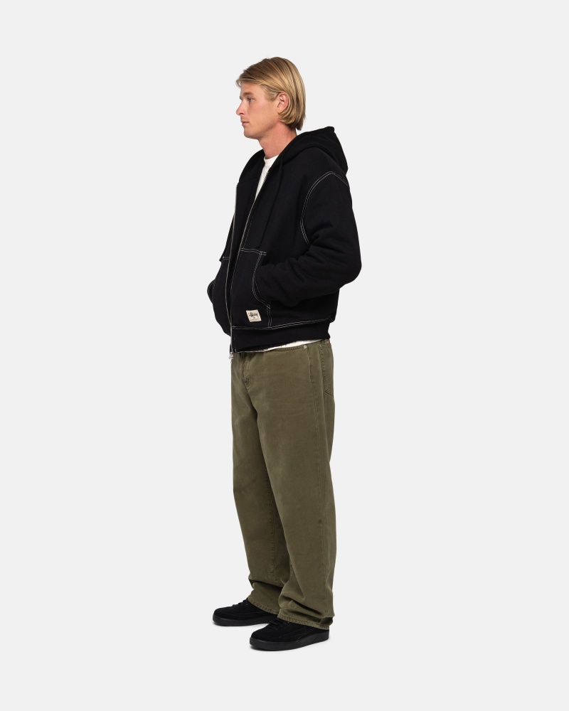 Stussy Big Ol' Washed Canvas Farkut Oliivinvihreä | 97084-UEVK