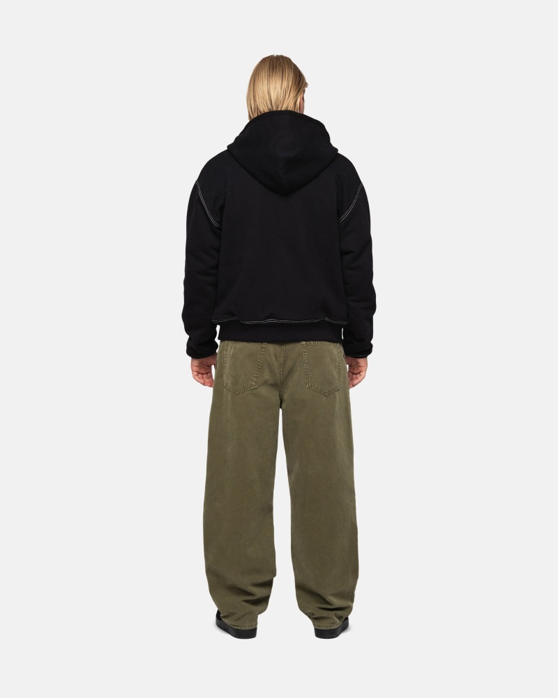 Stussy Big Ol' Washed Canvas Farkut Oliivinvihreä | 97084-UEVK