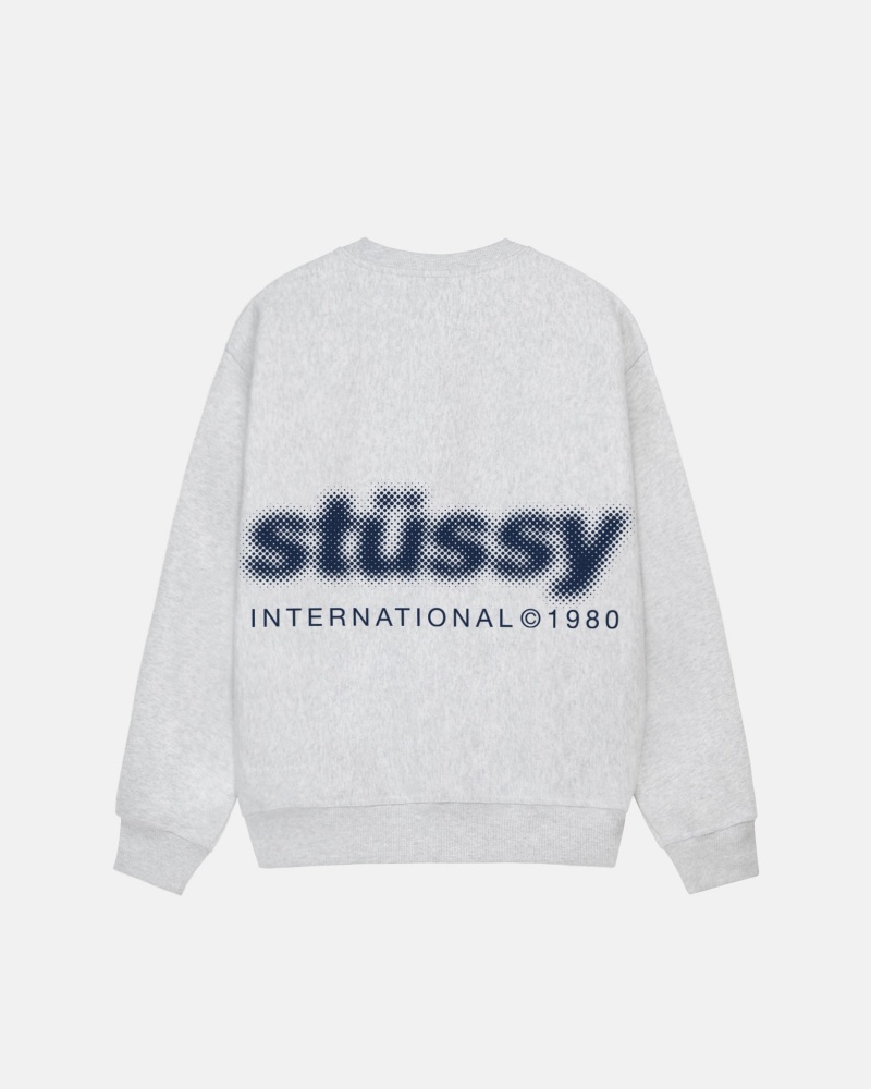 Stussy Blur Crew Puserot Harmaat | 50132-TXNC