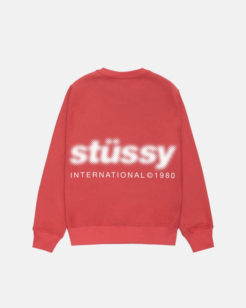 Stussy Blur Crew Puserot Pinkki | 95081-TVLG