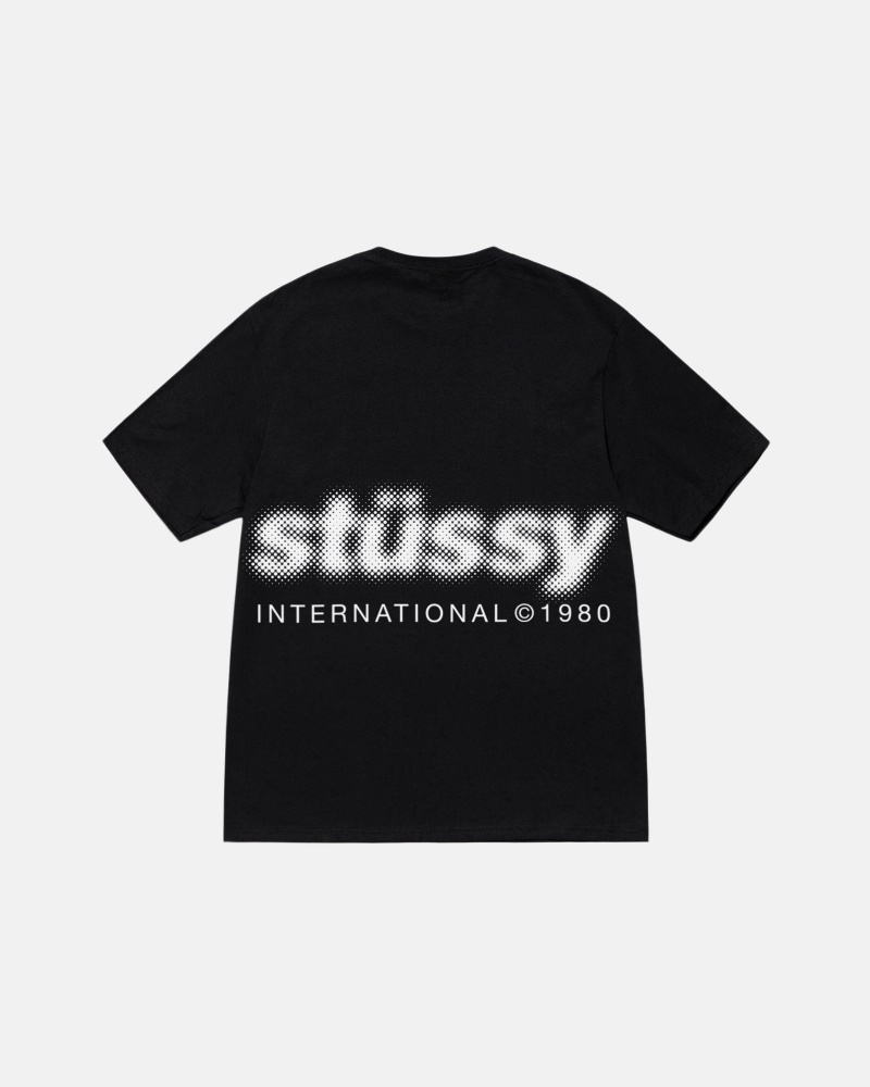 Stussy Blur T Paidat Mustat | 80136-YWCQ