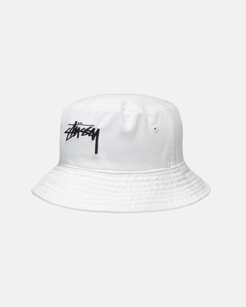 Stussy Bucket Big Stock Hatut Beige | 85091-BEFD