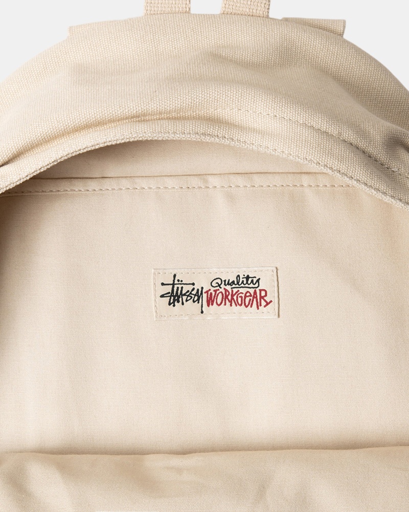 Stussy Canvas Reppu Beige | 46309-SCPN