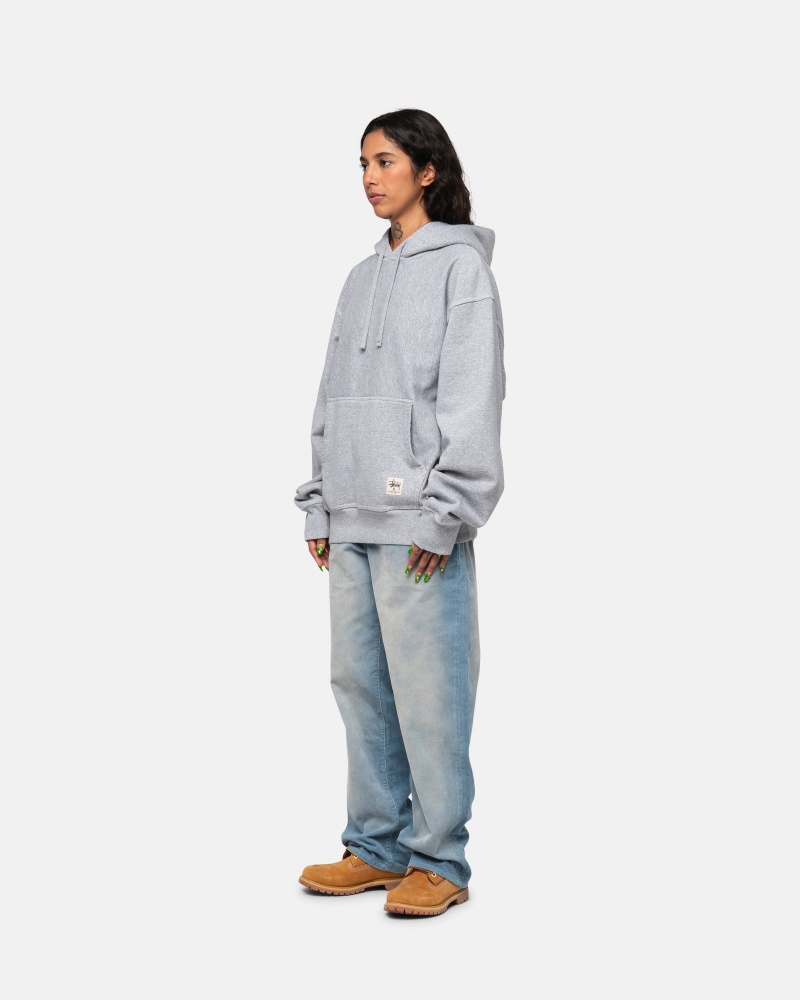 Stussy Contrast Stitch Label Huppari Harmaat | 91236-BDTM