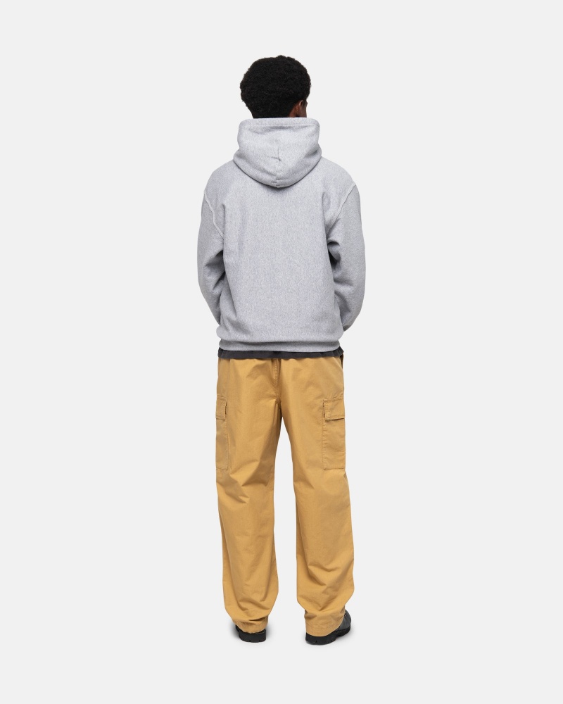 Stussy Contrast Stitch Label Huppari Harmaat | 91236-BDTM