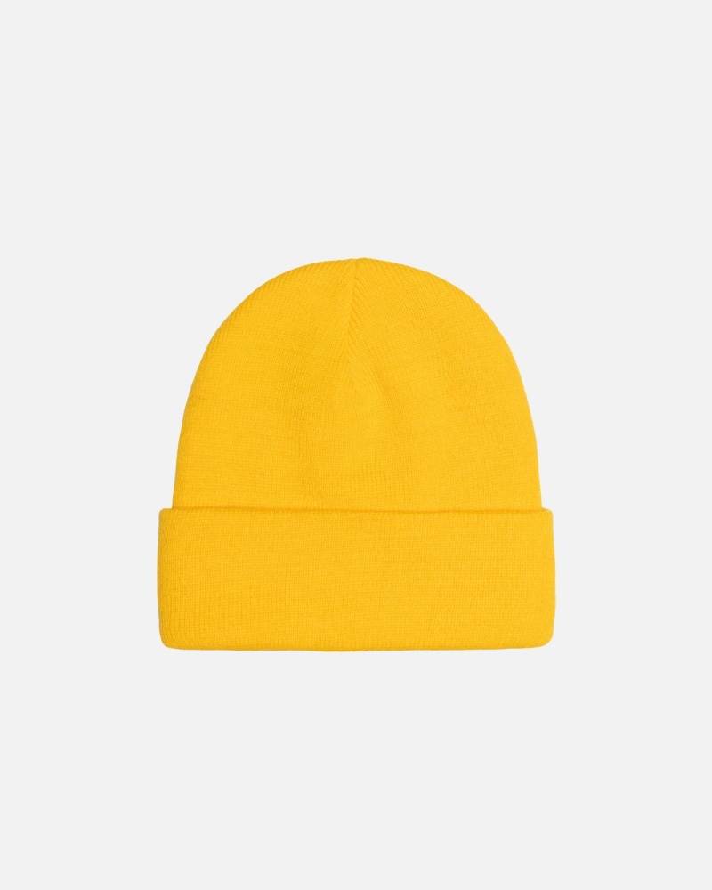 Stussy Cuff Beanie Stock Hatut Sinapinkeltainen | 28561-PXTQ